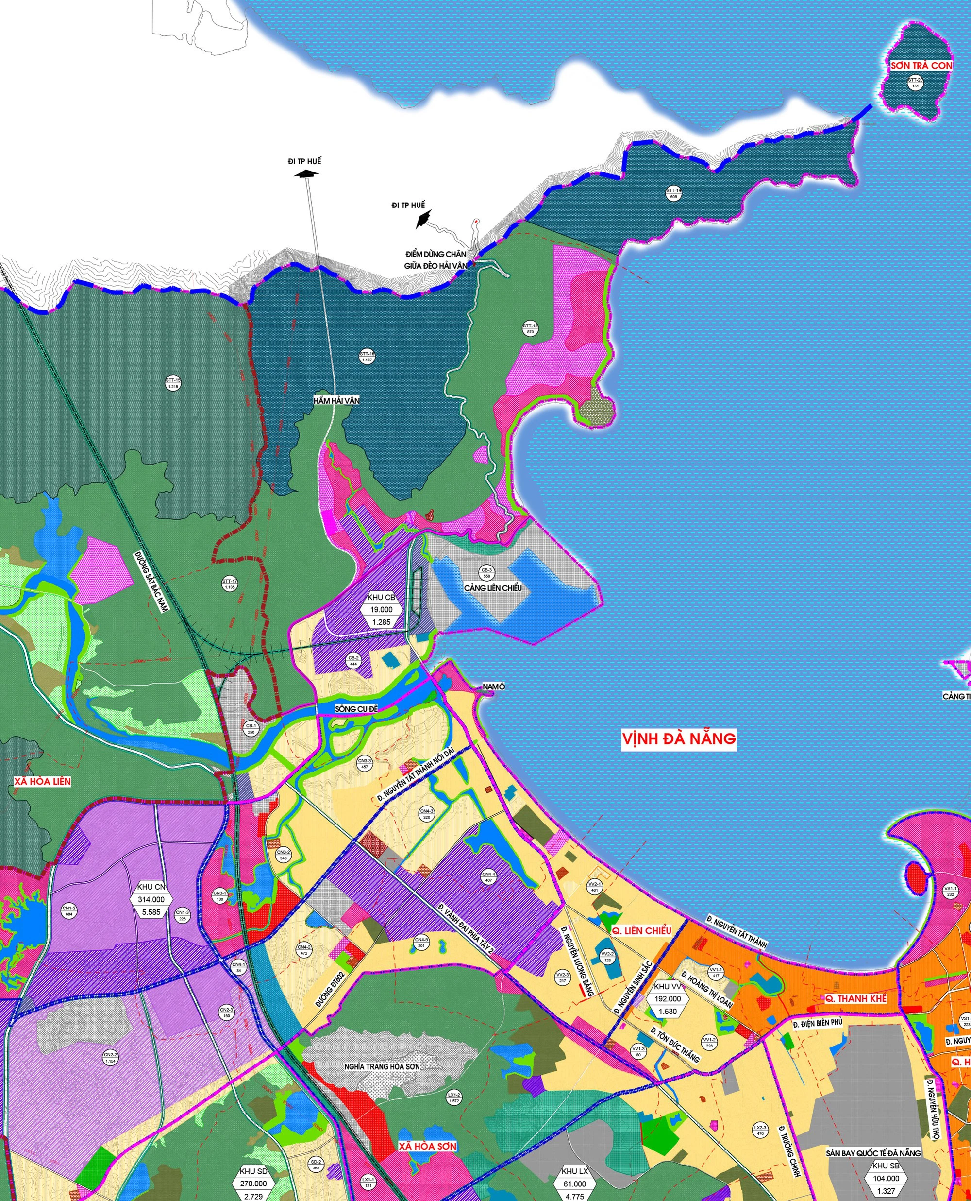 Bản đồ quy hoạch sử dụng đất quận Liên Chiểu, Đà Nẵng - Nhà Phố Net