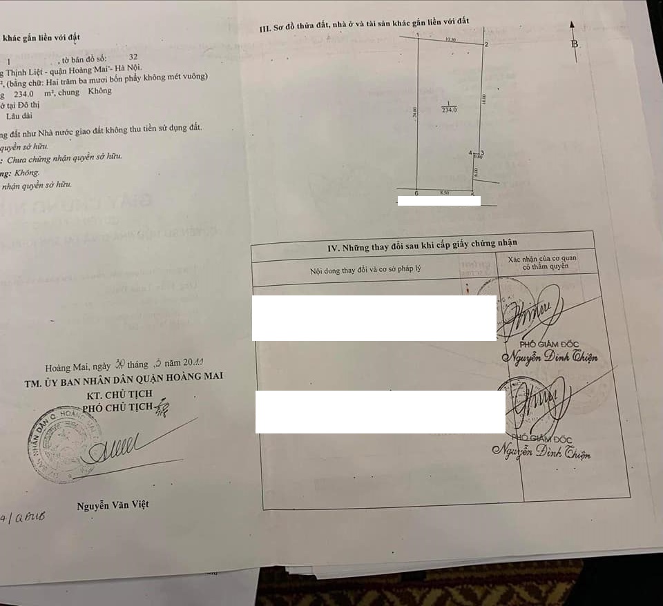 Nhà mặt phố Thịnh Liệt, 234m2, mặt tiền 8.5m, nở hậu đẹp, giá 72 triệu/m2