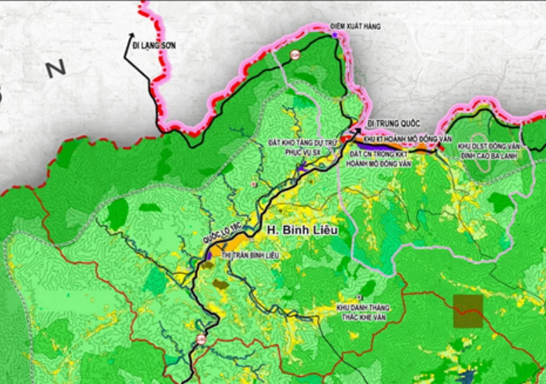 Bản đồ quy hoạch sử dụng đất huyện Bình Liêu, Quảng Ninh 2 quy hoạch Bình Liêu 2