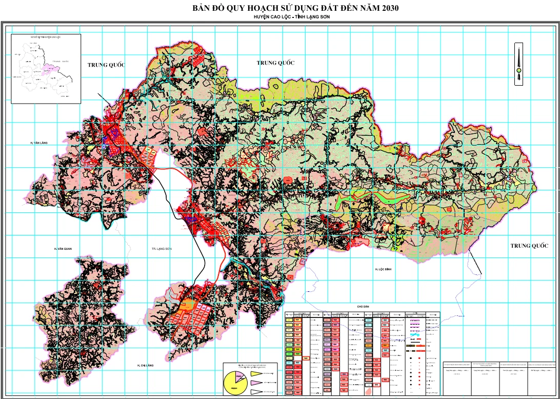 Bản đồ quy hoạch sử dụng đất huyện Cao Lộc, tỉnh Lạng Sơn 2 quy hoạch Cao Lộc 2