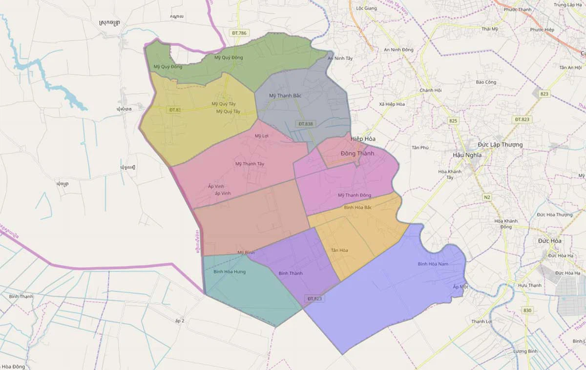 Bản đồ quy hoạch giao thông ở huyện Đức Huệ, tỉnh Long An 2 quy hoạch Đức Huệ 2