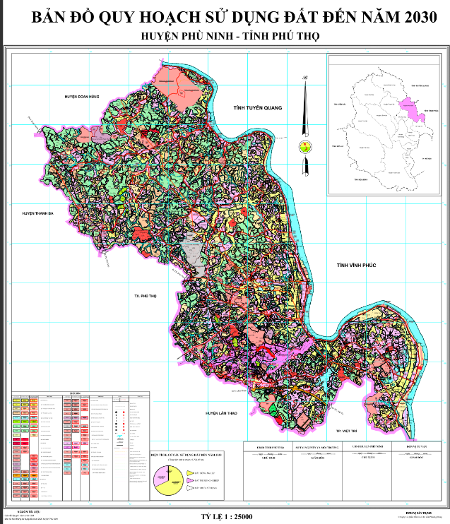 Bản đồ quy hoạch sử dụng đất Huyện Phù Ninh đến năm 2030 1 quy hoạch Phù Ninh