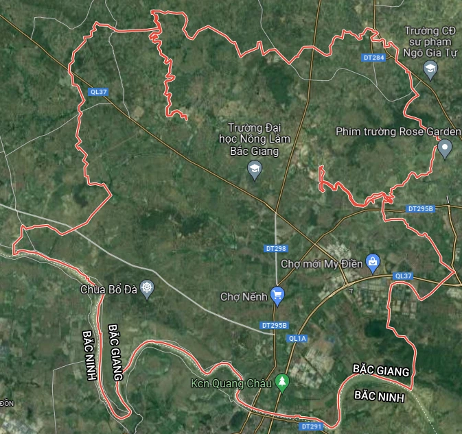 Bản đồ quy hoạch sử dụng đất huyện Việt Yên, tỉnh Bắc Giang 1 quy hoạch Việt yên