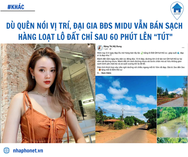 DÙ QUÊN NÓI VỊ TRÍ, ĐẠI GIA BĐS MIDU VẪN BÁN SẠCH HÀNG LOẠT LÔ ĐẤT CHỈ SAU 60 PHÚT LÊN “TÚT" 1 275304606_128453093059092_3400954631635952356_n