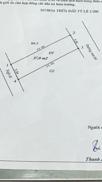 Bán đất ở quận Thanh Xuân, 37m2, ô tô đỗ cửa, 2 thoáng gần hồ, giá 1,75 tỷ