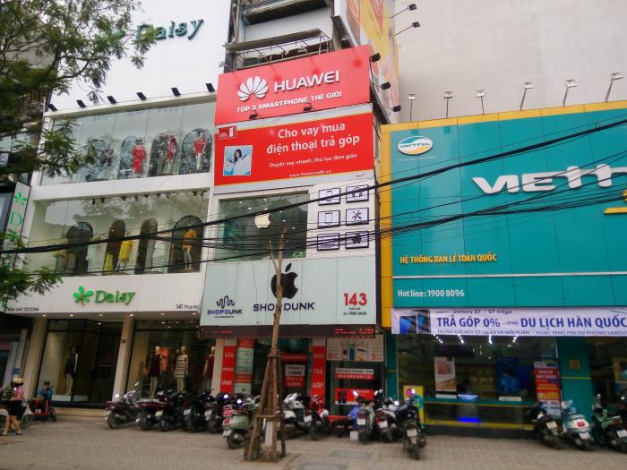 Cho thuê nhà trên phố Thái Hà 65 m2, mặt tiền 4m, 50 triệu