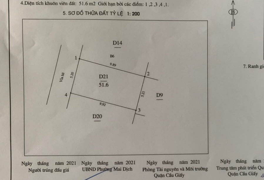 Đất Vàng Phân Lô ÔTô. KD Dương Khuê, Từ Liêm 52m2, MT 5,2 m, Giá 11,9 Tỷ