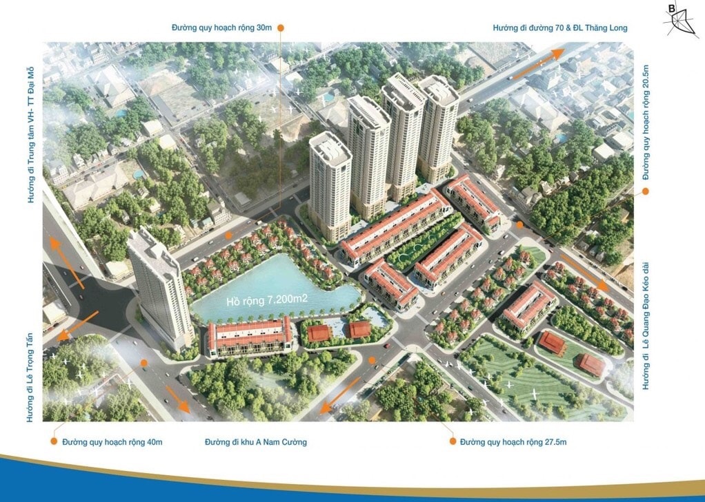 Bán biệt thự KĐT chức năng Đại Mỗ , Nam Từ Liêm 150m2, 5 tầng, lô góc, giá 22 tỷ.