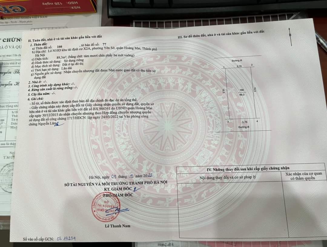 NHÀ PHÂN LÔ 2 MẶT ĐƯỜNG, TÁI ĐỊNH CƯ X2A YÊN SỞ, HOÀNG MAI, 90m x 4T, GIÁ 12.8 TỶ