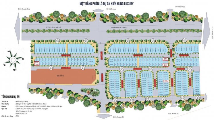 Bán khối 3 căn nhà liên kế duy nhất dự án Kiến Hưng Luxury mặt tiền rộng, kinh doanh siêu đỉnh