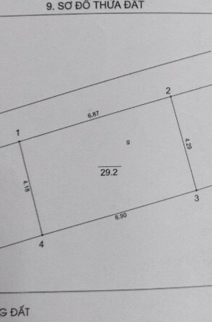 Bán nhà 30m, 2 tầng DT sử dụng 60m, MT 6.9m, Giá 1.33 tỷ
