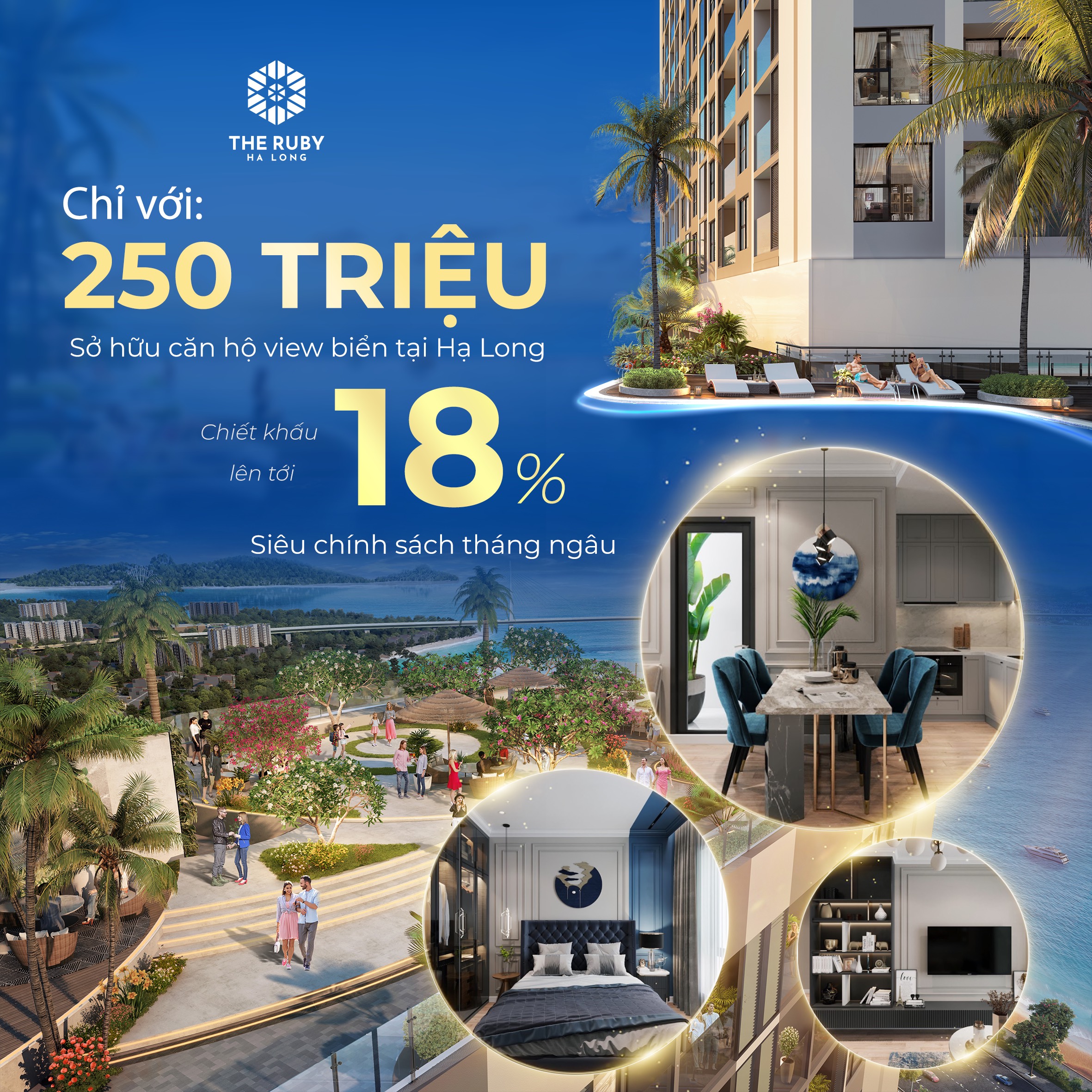 Chơi lớn The Ruby Hạ Long chiết khấu lên tới 18,5%