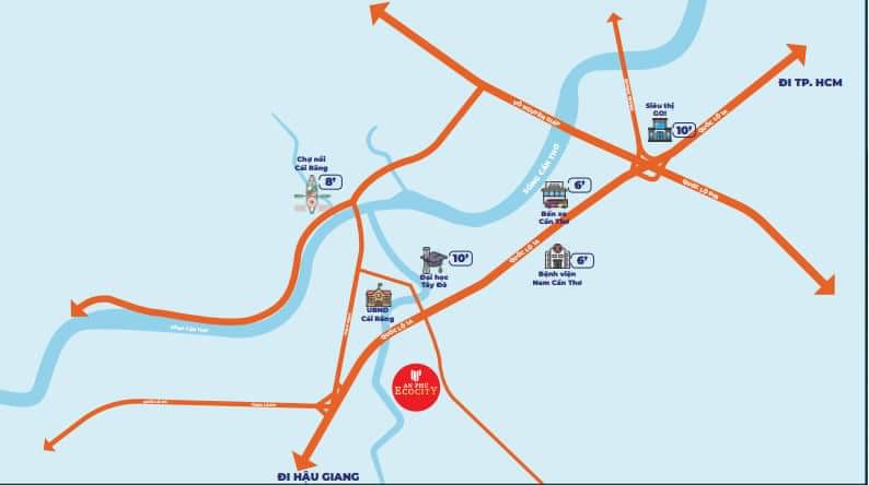 Bán nhà phố mặt tiền đường trục chính Khu đô thị An Phú Ecocity