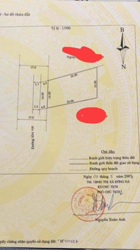 BÁN NHÀ 2 TẦNG DT 14X26m, MT ÂU CƠ TRUNG TÂM TP ĐÔNG HÀ.