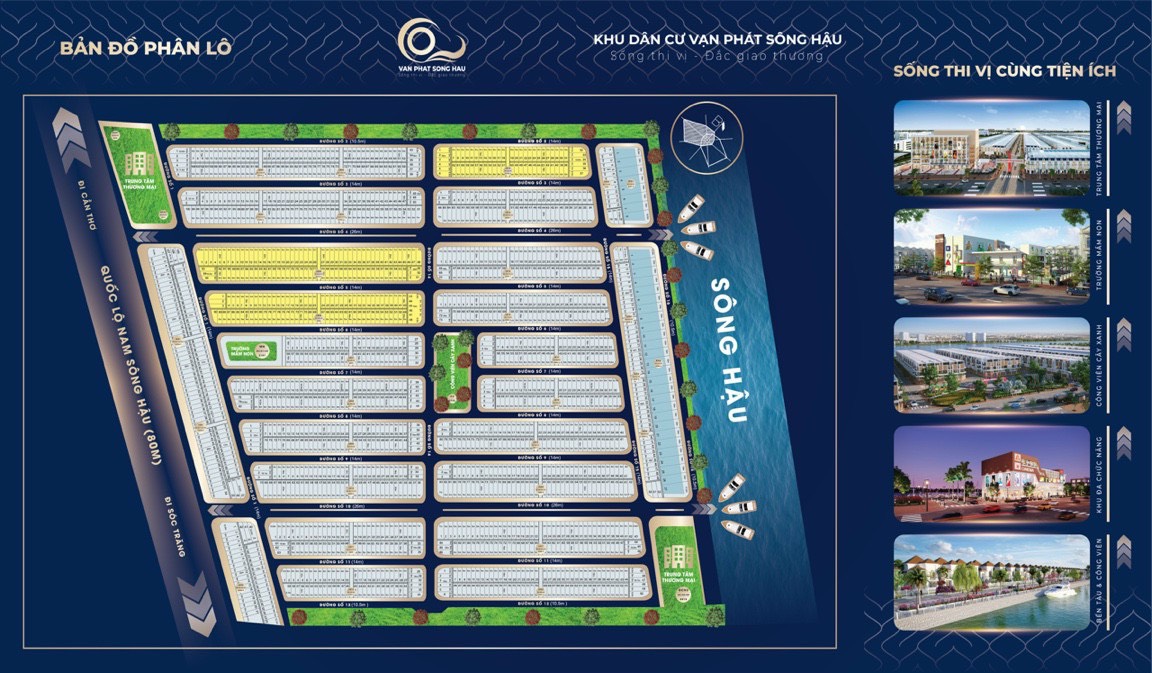 Còn 1 nền giá tốt - Vạn Phát Sông Hậu - Nền Trục Chính Đs 10