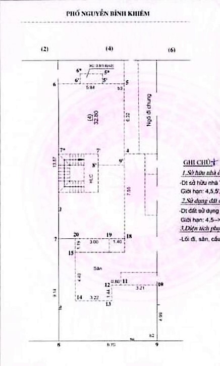 202M2 Mặt Phố Nguyễn Bỉnh Khiểm Mặt tiền 8.7M 110 Tỷ -Vỉa hè