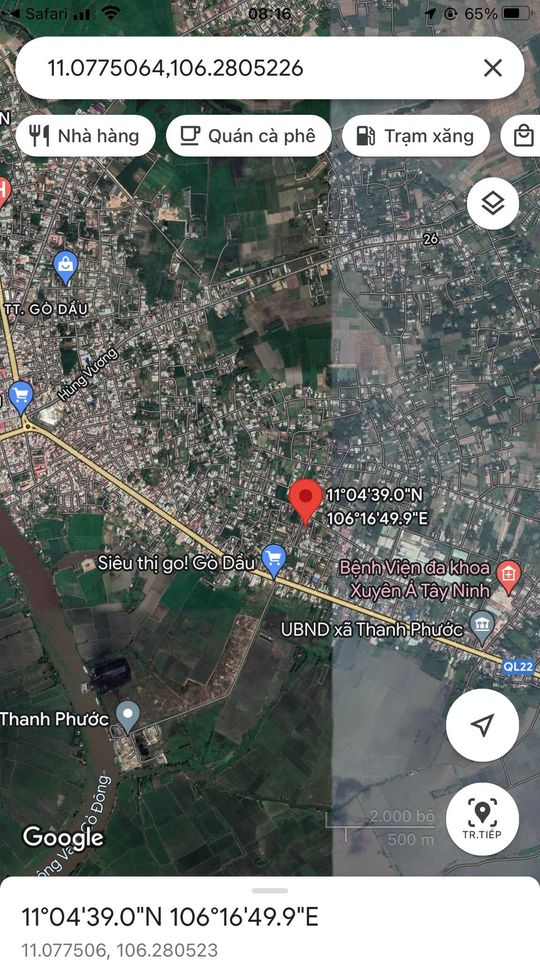 Bán Đất Trâm Vàng 2, Thanh Phước, Gò Dầu, Tây Ninh