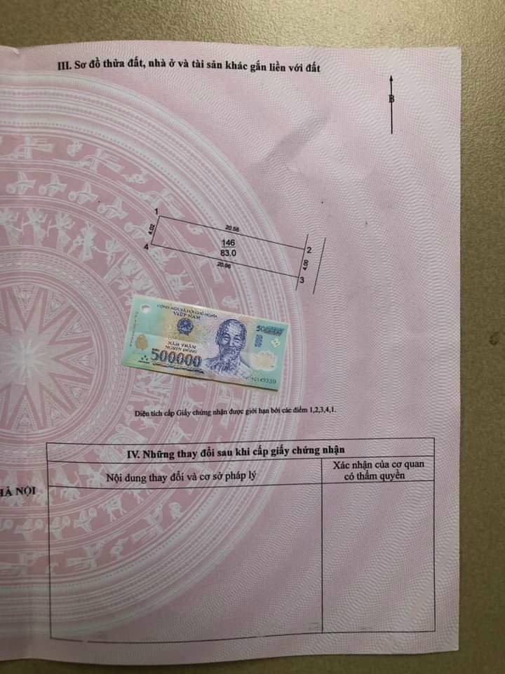 BÁN 83M ĐẤT CỔ DƯƠNG, TIÊN DƯƠNG, ĐÔNG ANH, HÀ NỘI. GẦN TRƯỜNG QUỐC TẾ, BỆNH VIỆN TH, THỊ TRẤN ĐÔNG ANH. GIÁ NHỈNH 3TỶ.