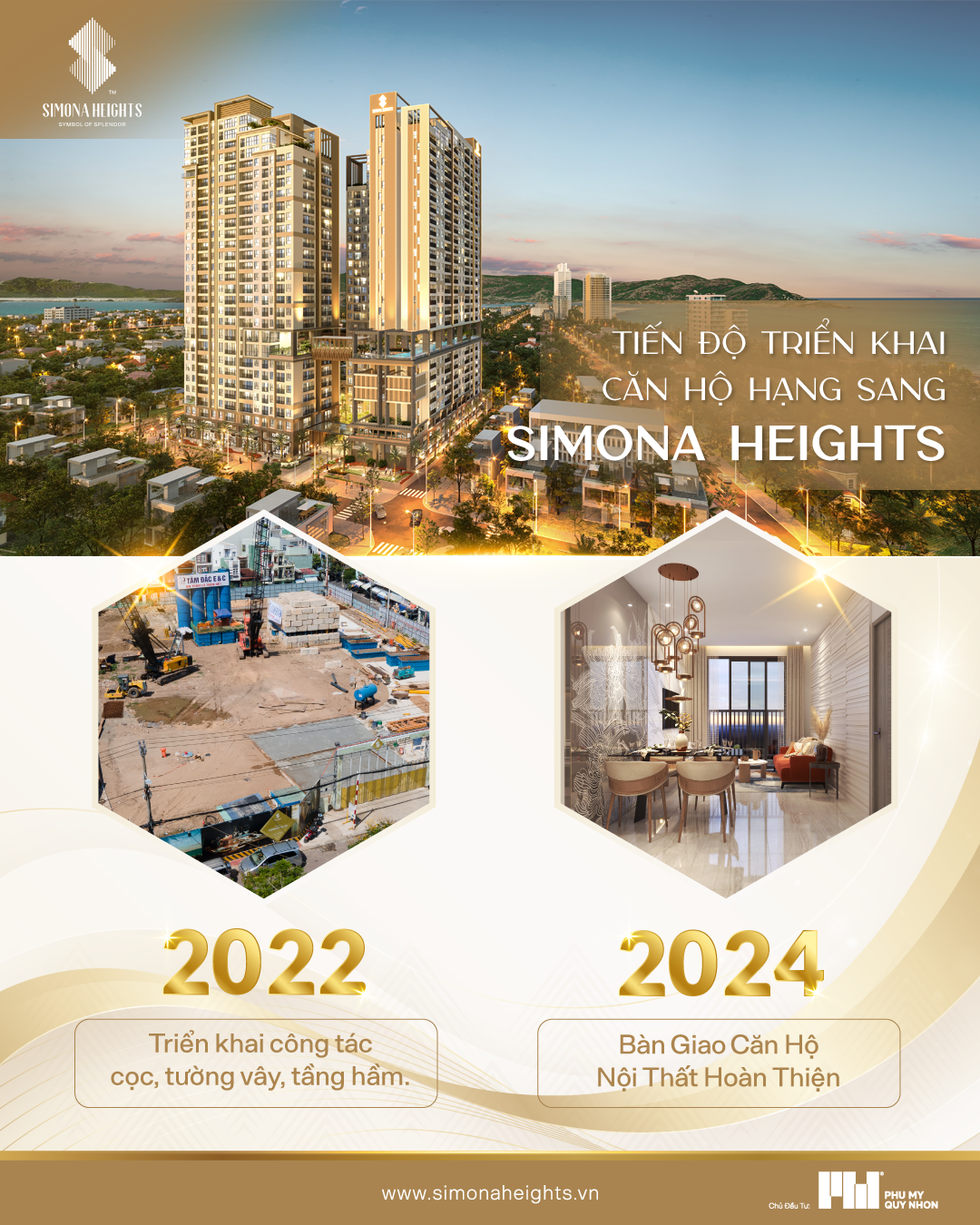 Căn hộ Simona Heights để hưởng các lợi thế ưu tiên chọn căn vị trí đẹp, view biển