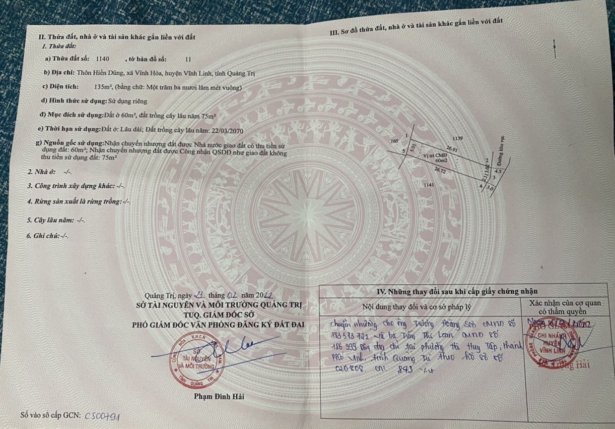 ĐẤT VĨNH HÒA, VĨNH LINH, GẦN BÃI TẮM CỬA TÙNG, GIÁ CHỈ 280TR