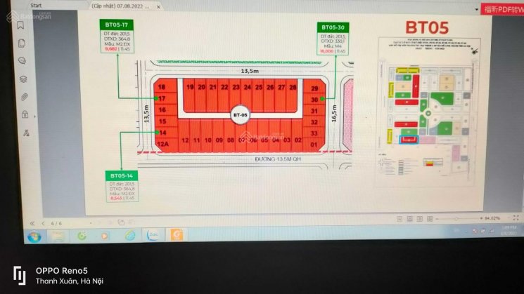 Bán biệt thự diện tích 201,5m2, DTXD 330,1m2, hướng Đông Nam