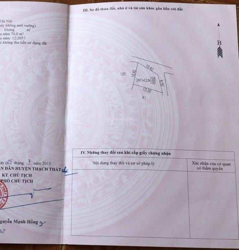 Bán lô góc giá siêu rẻ DT 100m2, tính ra chỉ nhỉnh 1 tỷ xíu tại Hạ Bằng, sát khu CNC Hòa Lạc