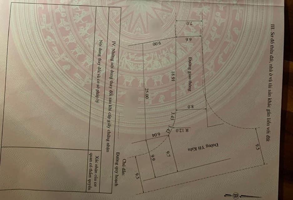 Góc 2 mặt tiền đường Yết Kiêu bên hồ Khe mây p3 khu biệt thự mát mẻ cao ráo