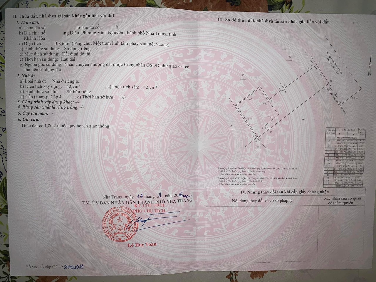 Bán nhà hẻm hẻm 5m , đường Hoàng Diệu , Nha Trang