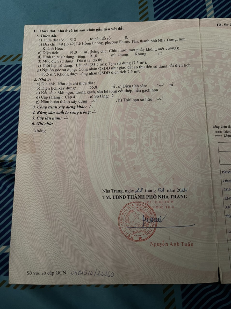 BÁN NHÀ HẺM LÊ HỒNG PHONG TP NHA TRANG