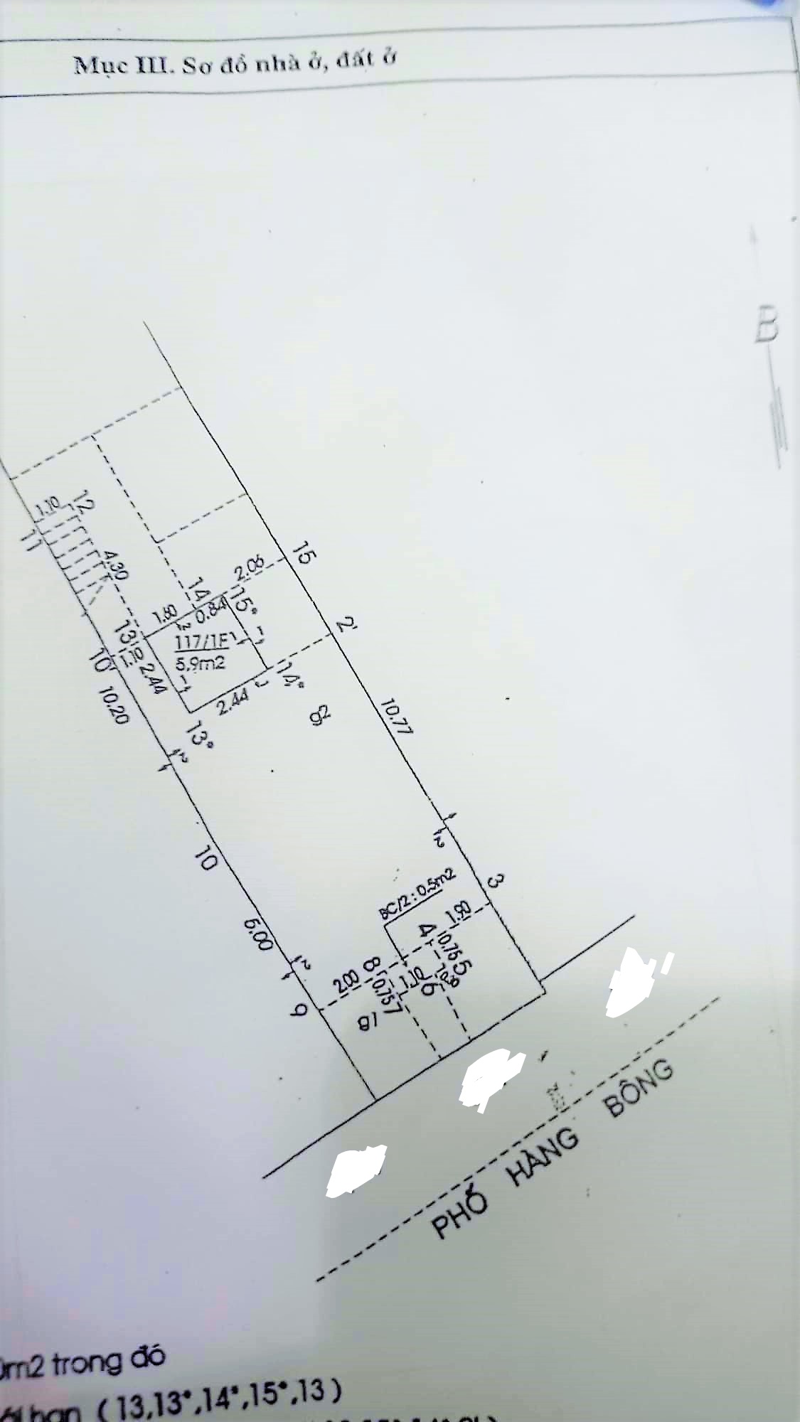 Mặt Phố Hàng Bông 193M2 Mặt tiền 6.2M – Vỉa hè 157 Tỷ