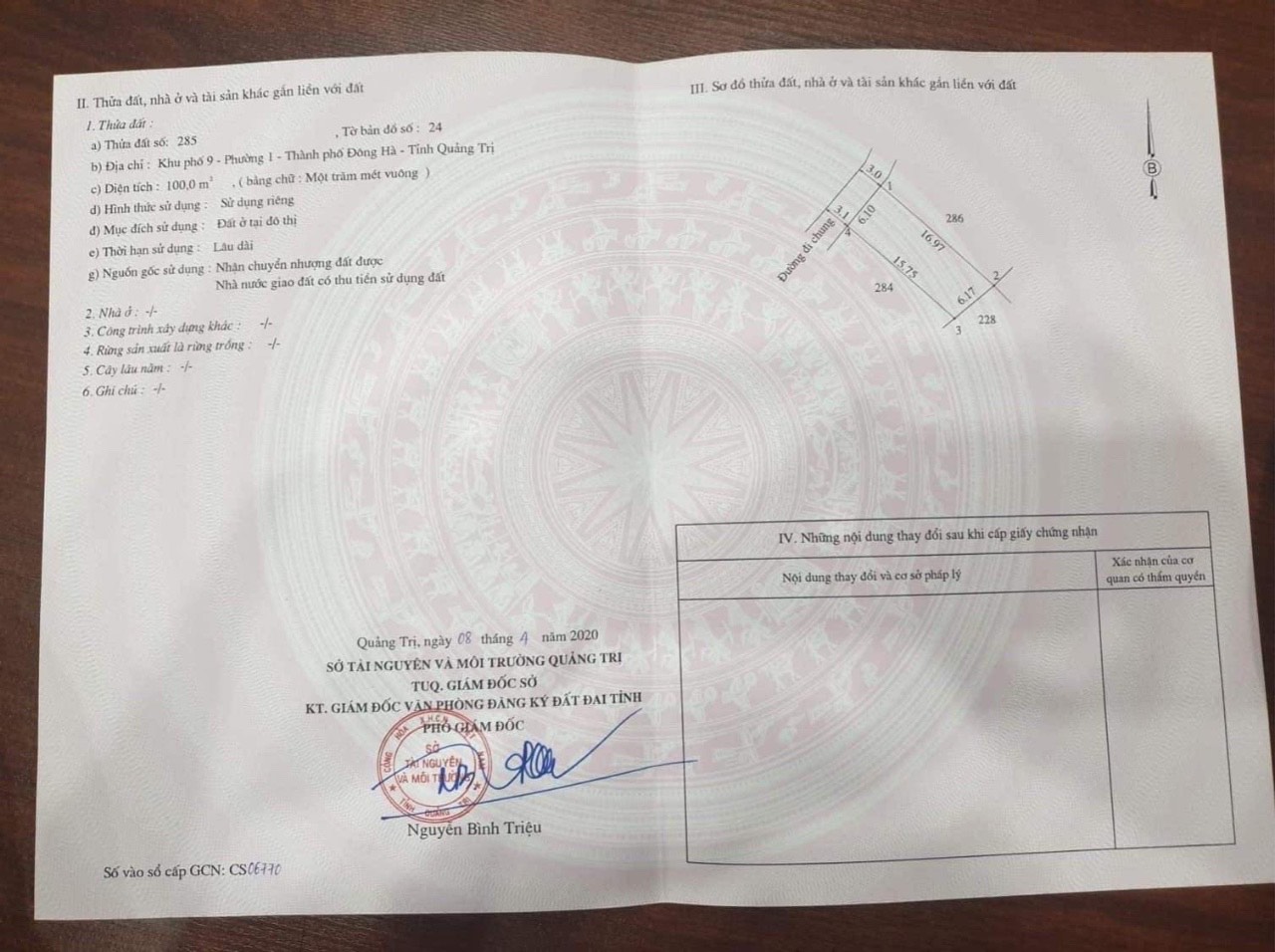 LÔ ĐẤT TIỀM NĂNG GIÁ RẺ NGAY TRUNG TÂM TP ĐÔNG HÀ