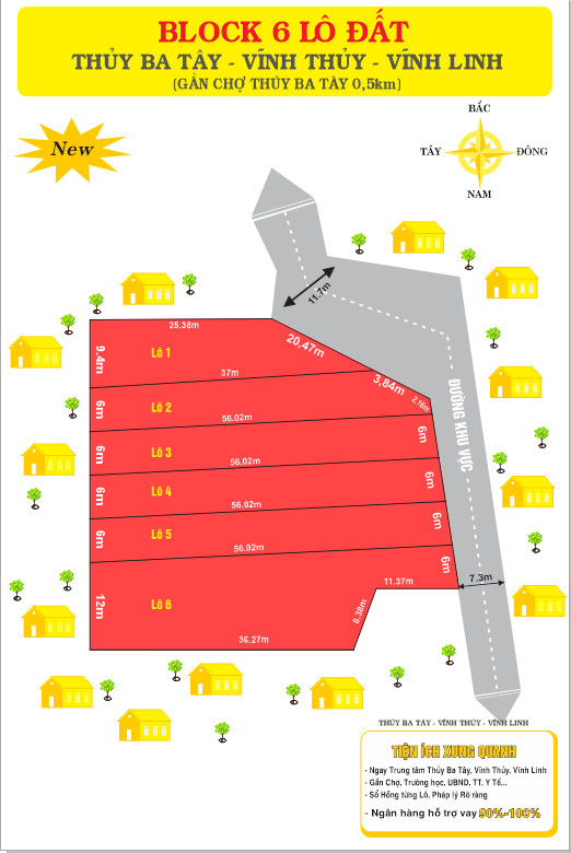 MỞ BÁN BLOOCK 6 LÔ VĨNH THỦY GIÁ ĐẦU TƯ CHỈ 1.3TỶ/6