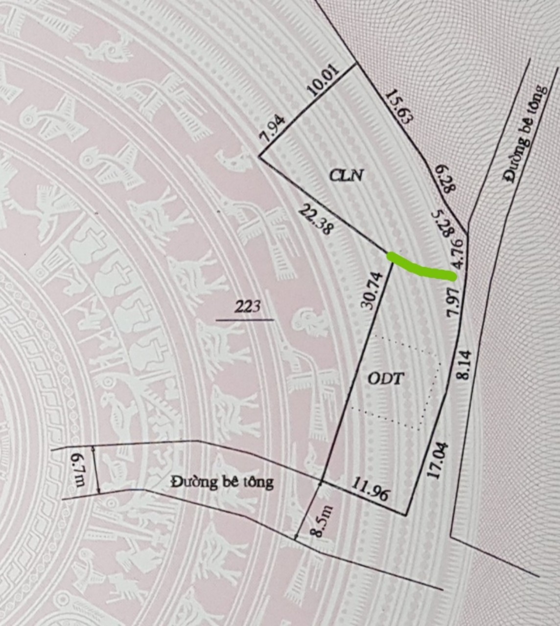 Bán đất Thành Phố Hòa Bình với tổng diện tích 360m có 100m thổ cư giá đầu tư.