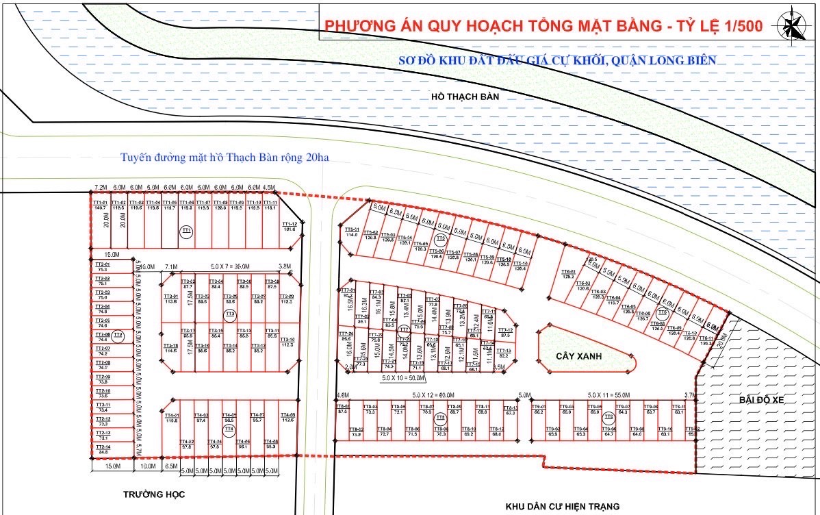Cần sang nhượng khẩn cấp lô góc hai mặt thoáng nằm trong dãy TT7 khu đấu giá Cự Khối