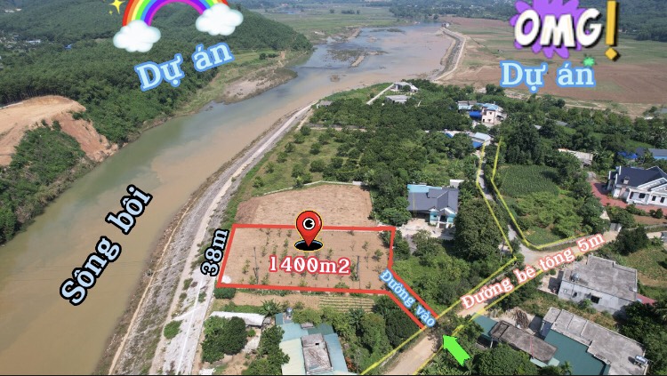 BÁN GẤP LÔ ĐẤT NGHỈ DƯỠNG BÁM SÔNG ĐẸP