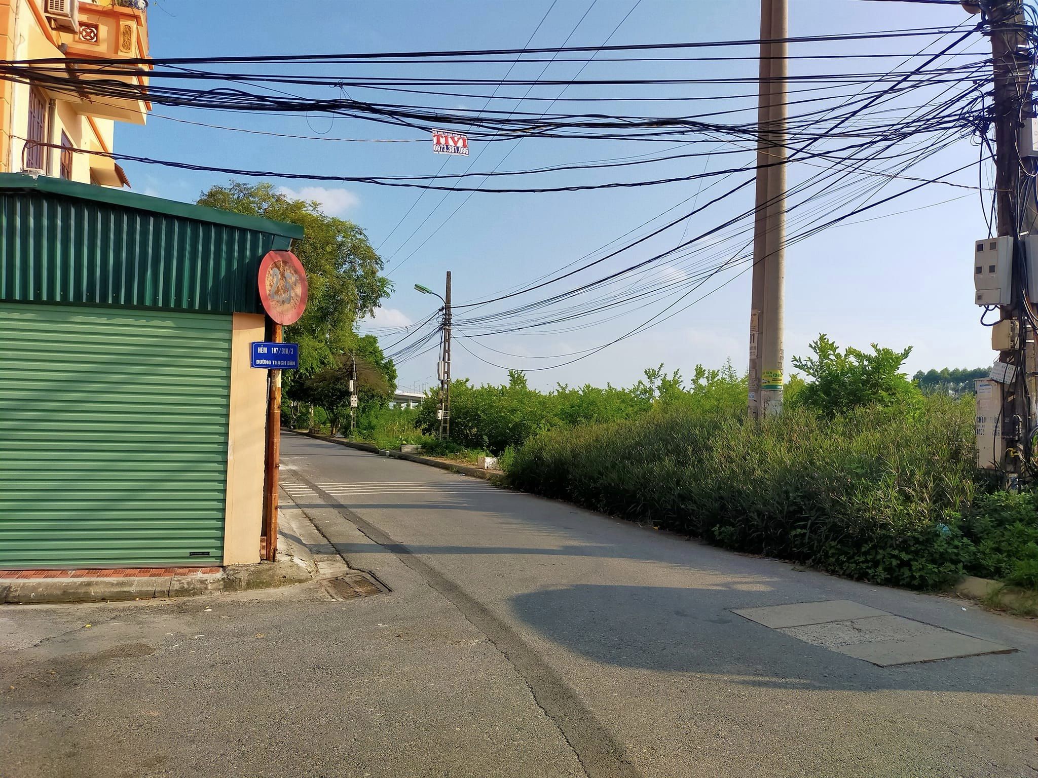 Nhà 3T x 161m Mt 8m Mặt phố sát KĐT Garden City Thạch Bàn 14 tỷ