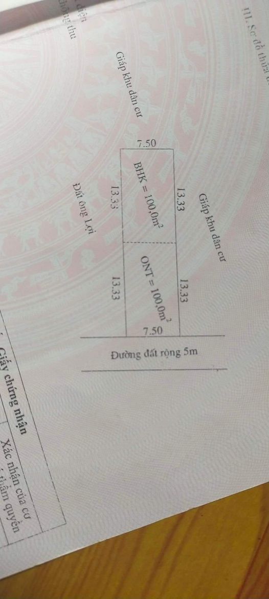 Bán ô đất dãy 2, giữa chợ c4 Điện Biên