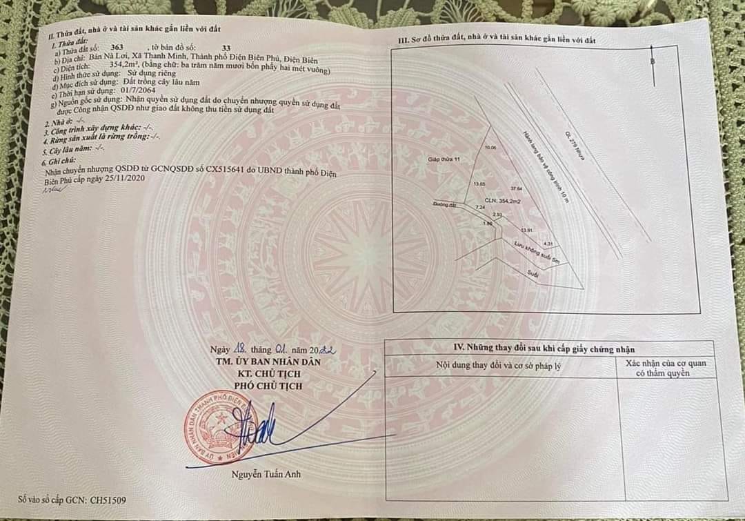 Bán mảnh đất đầu thành phố Điện Biên Phủ