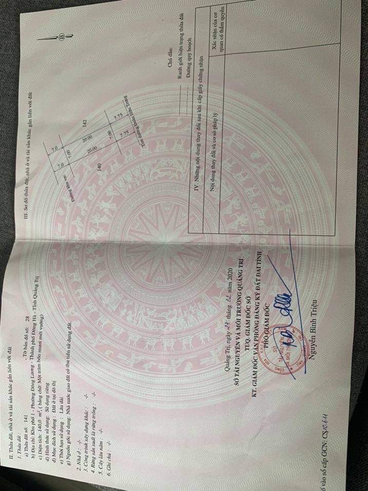 BÁN ĐẤT 2MT ĐOÀN HỮU TRƯNG, TP ĐÔNG HÀ, KẾ BÊN DỰ ÁN VINCOM SHOPHOUSE