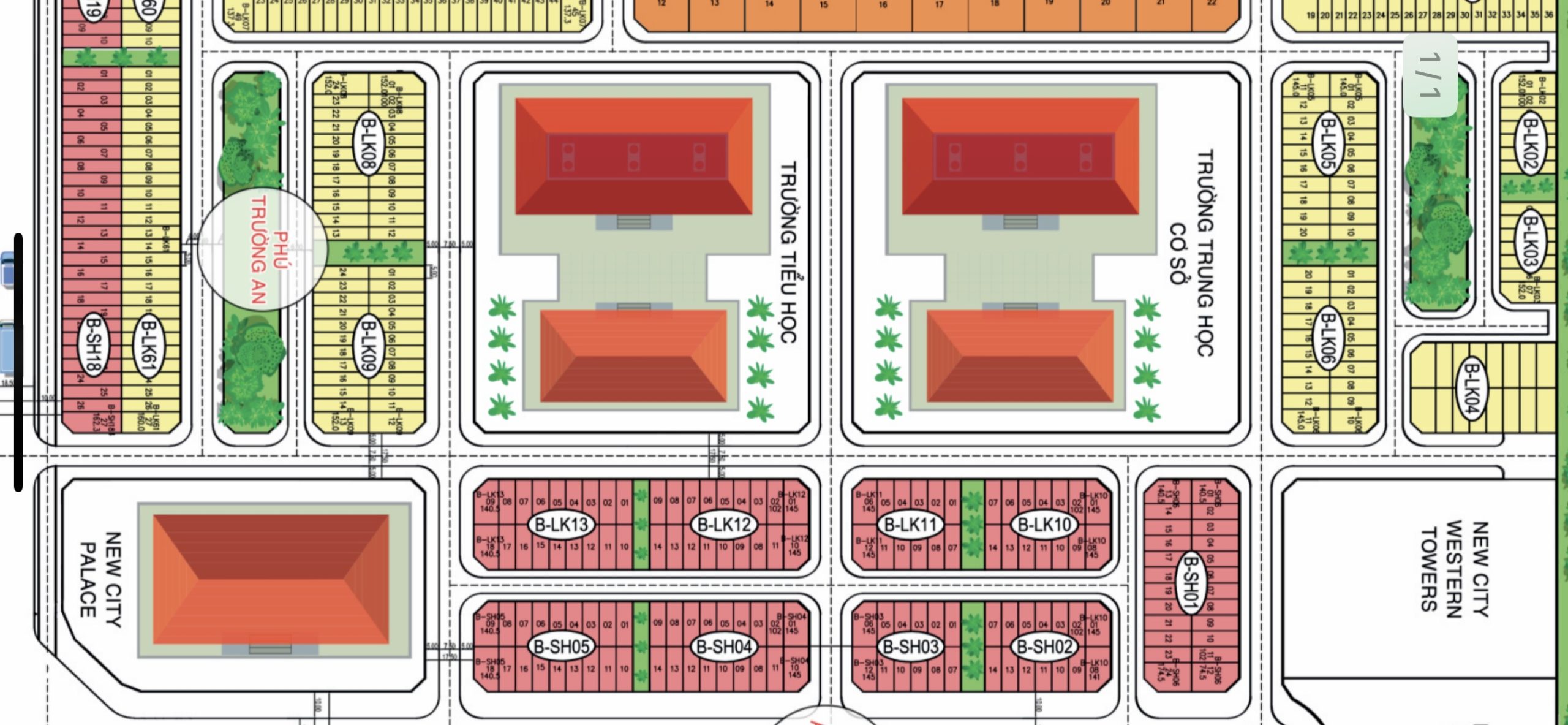 Chính chủ cần sang tên gấp lô áp góc sẻ khe View trường học trong dãy BLK10 dự án New City Phố Nối