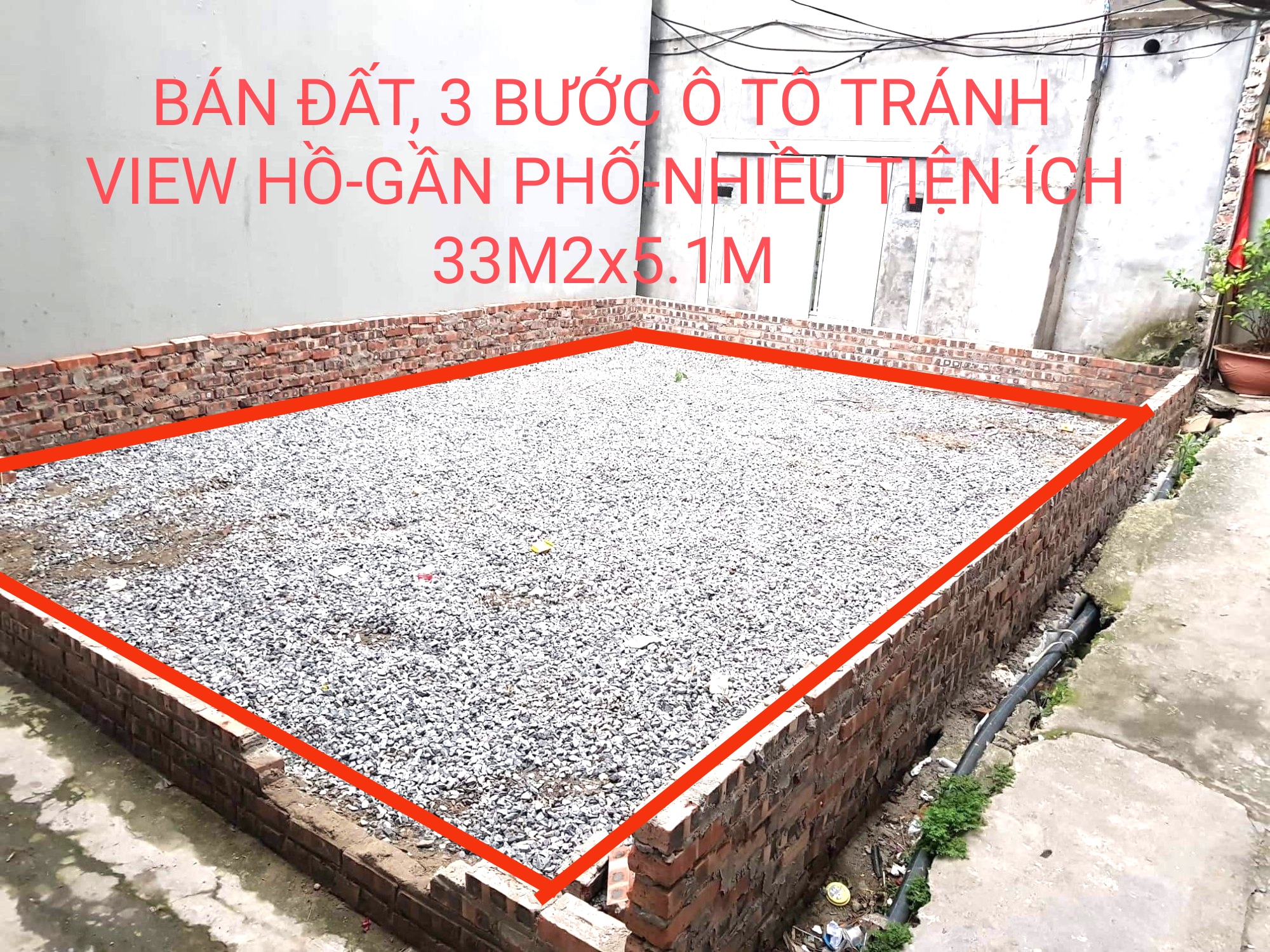 BÁN ĐẤT HOA HẬU NGỌC LÂM-LB, Ô TÔ TRÁNH SAU 1 NHÀ, VIEW HỒ, TIỆN ÍCH, 33M2x5.1M