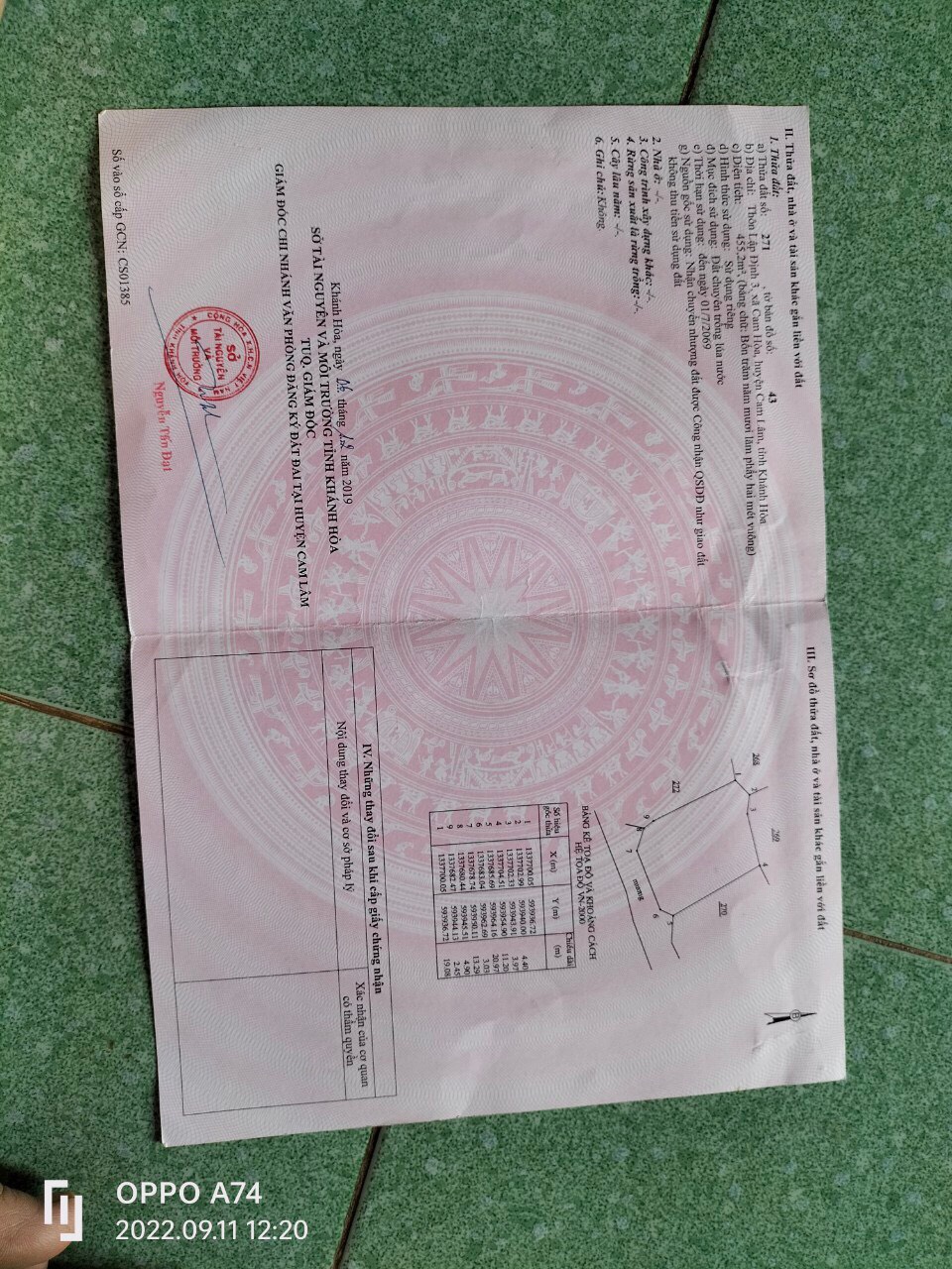 Đất cam Lâm. Thành phố cam ranh