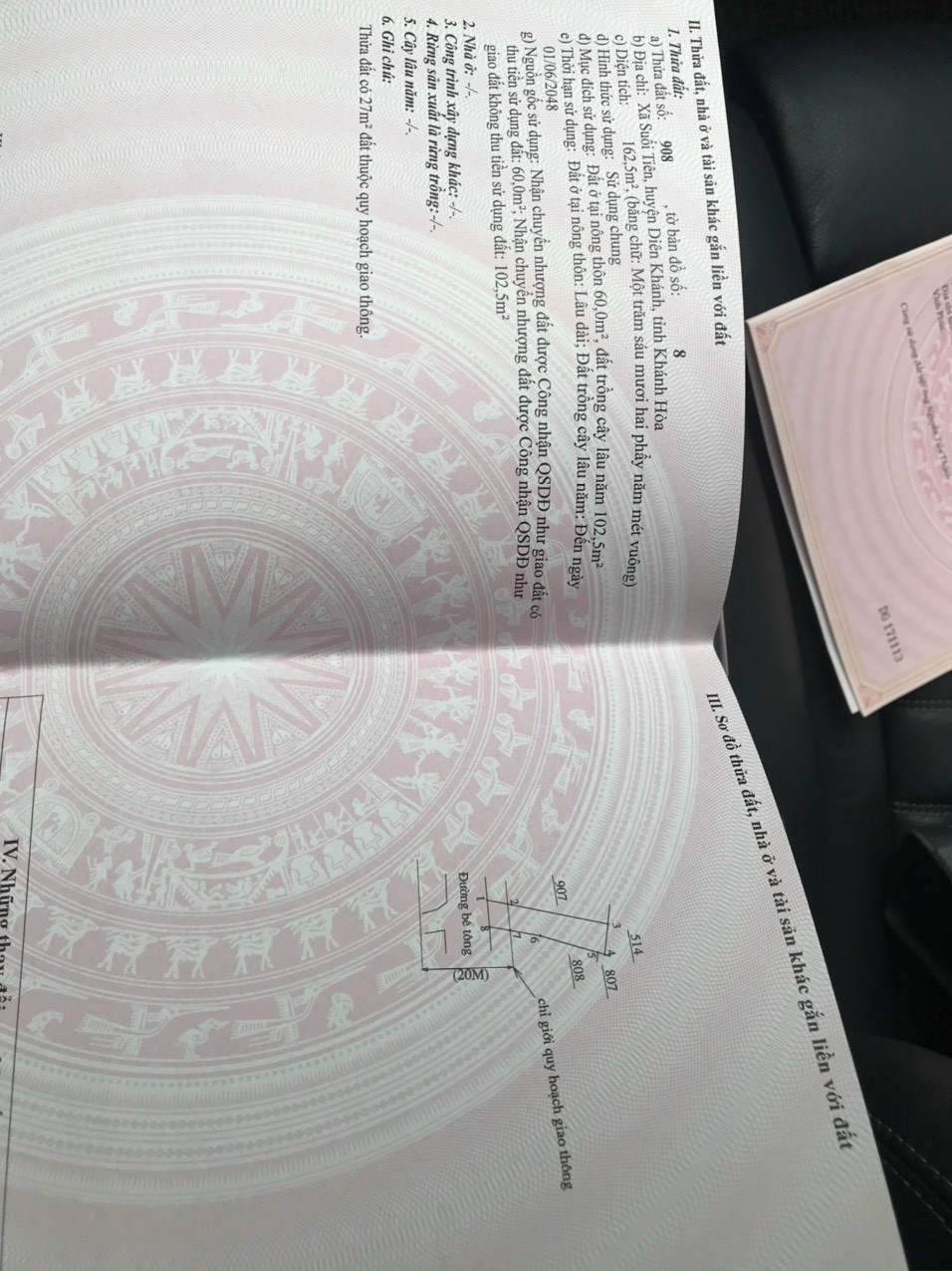 Đất thổ cư trung tâm xã suối Tiên đường liên xã 10m