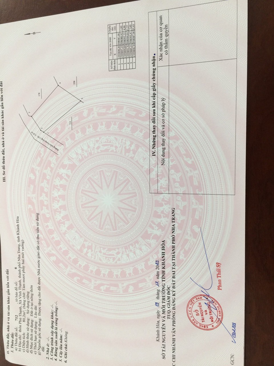 Kẹt tiền bán gấp lô đất thổ cư Vĩnh thạnh nha trang