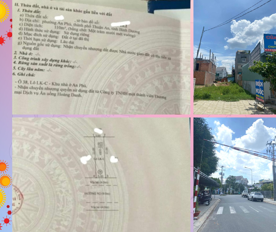 Đất kinh doanh An Phú Thuận An 110m ngang 5 dân cư tấp nập chỉ 3,35 tỷ