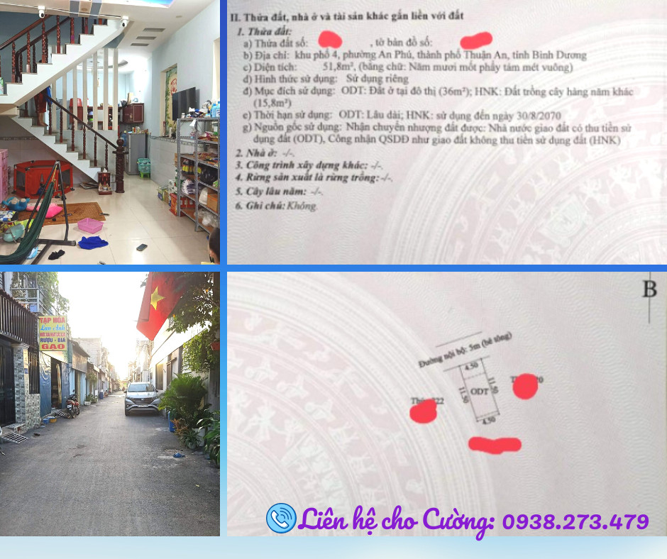 Bán ngay nhà lầu hẻm ô tô thông gần công viên Thuận An Hòa 51,8 m chỉ 2,5 tỷ