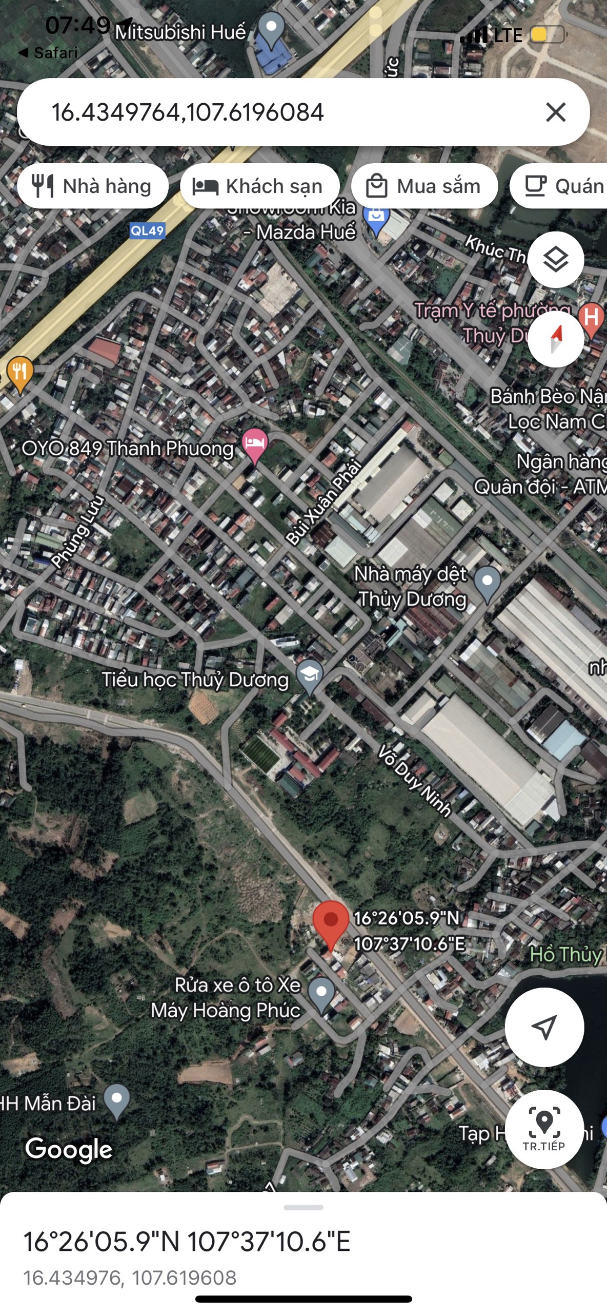 Bán đất KQH Trưng Nữ Vương, TP Huế, gần làng Đại học Huế