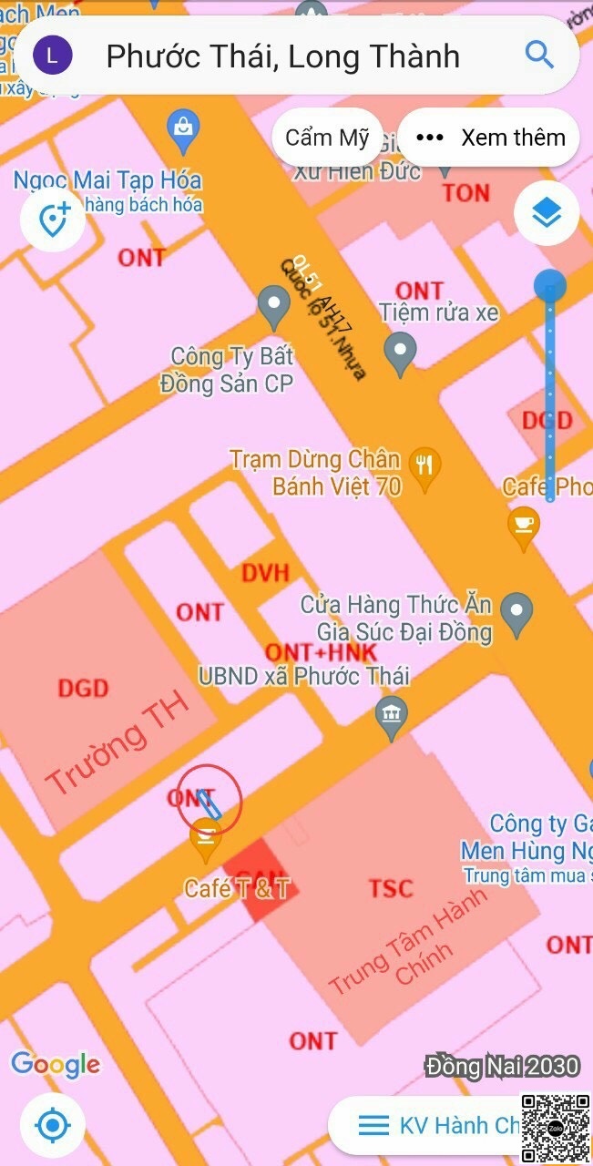 ĐẤT ĐỐI DIỆN ỦY BAN XÃ PHƯỚC THÁI BÁN GIÁ NGỘP, BAO ĐẦU TƯ