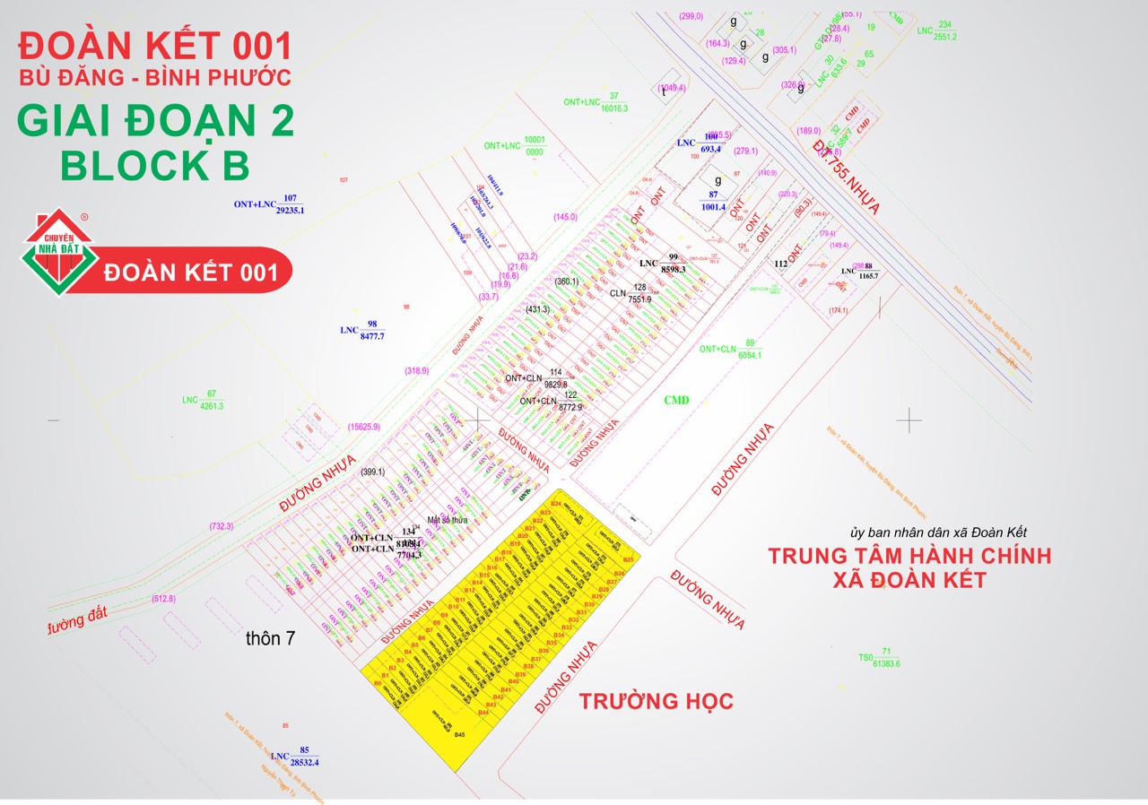 Bán gấp lô đất MT đường DT755 gần chợ đối diện trường học giá 550tr