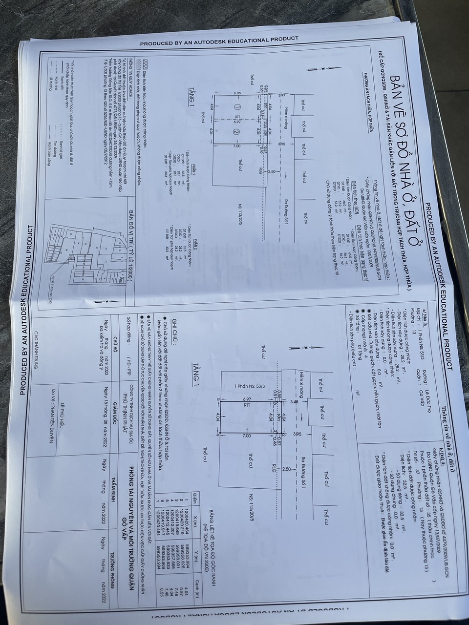 ..Bán đất 113/20/5 Lê Đức Thọ giá 2 tỷ 870 triệu
